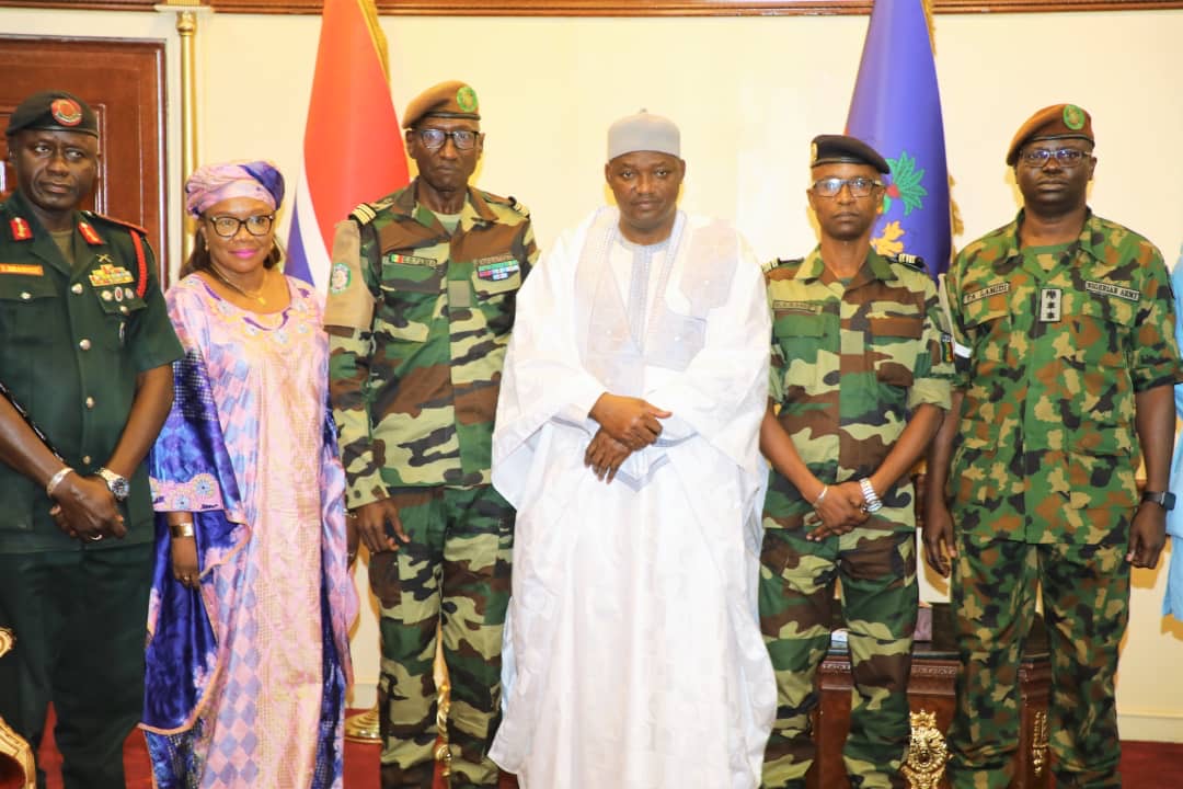 President Barrow Receives ECOWAS Commission President, Outgoing ECOMIG ...